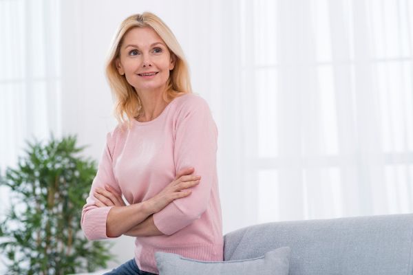 Mujer durante la menopausia
